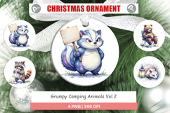 Grumpy Camping Animals Ornament Product Image 1