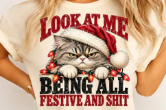 Grumpy Cat Christmas PNG Product Image 4