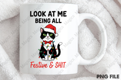 Grumpy Cat Christmas PNG Design Product Image 4