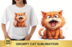Sarcastic Orange Grumpy Cat, Grumpy Cat sublimation Product Image 1