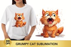 Sarcastic Orange Grumpy Cat, Grumpy Cat sublimation Product Image 1