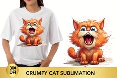 Sarcastic Orange Grumpy Cat, Grumpy Cat sublimation Product Image 1