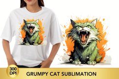 Sarcastic Orange Grumpy Cat, Grumpy Cat sublimation Product Image 1