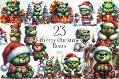 Grumpy Christmas Bears Sublimation Product Image 1