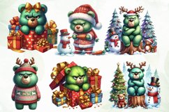 Grumpy Christmas Bears Sublimation Product Image 5