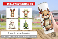 Grumpy Christmas Tumbler Product Image 1