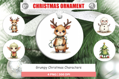 Grumpy Christmas Ornament Product Image 1