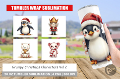 Grumpy Christmas Tumbler Product Image 1