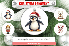 Grumpy Christmas Ornament Product Image 1