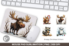 Mouse Pad Grumpy Christmas Critters Product Image 1