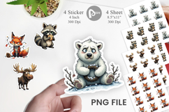 Grumpy Christmas Critters Sticker Product Image 1