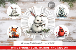 Wind Spinner Grumpy Christmas Critters Product Image 1