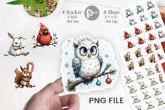 Grumpy Christmas Critters Sticker Product Image 1