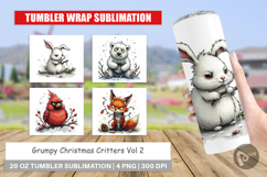 Tumbler Grumpy Christmas Critters Product Image 1