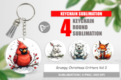 Keychain Grumpy Christmas Critters Product Image 1