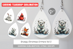 Earring Grumpy Christmas Critters Product Image 1