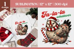 Sarcastic Quotes Grumpy Christmas Chicken Sublimation Product Image 1