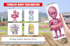 Grumpy Cosmic Vacation Tumbler Product Image 1