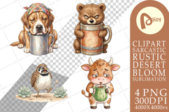 Grumpy Desert Coffee Animal Sublimation Product Image 1