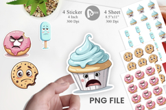 Grumpy Desserts Sticker Product Image 1
