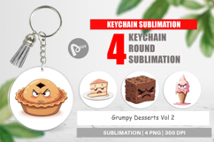 Keychain Grumpy Desserts Product Image 1
