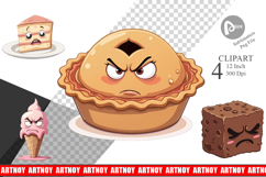 Grumpy Desserts Clipart Product Image 1