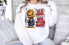 Grumpy Duck Coffee German Saying Sublimation PNG File Product Image 2