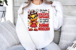 Grumpy Duck Funny Temper Quote Sublimation PNG Design Product Image 2