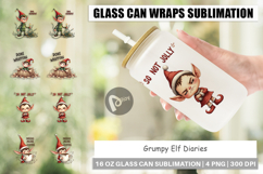 Grumpy Elf Diaries Glass Can Product Image 1
