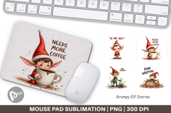 Grumpy Elf Diaries Mouse Pad Product Image 1