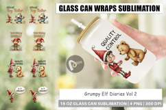 Grumpy Elf Diaries Glass Can Product Image 1