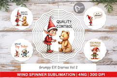 Grumpy Elf Diaries Wind Spinner Product Image 1