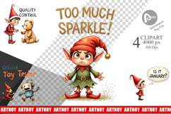 Grumpy Elf Diaries Clipart Product Image 1