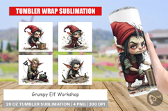 Tumbler Grumpy Elf Workshop Product Image 1