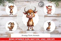 Wind Spinner Grumpy Farm Animals Product Image 1
