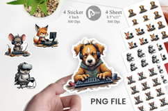 Gamer Critters Sticker Product Image 1