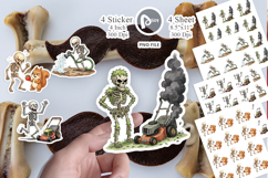 Grumpy Garden Dad Bone Sticker Product Image 1
