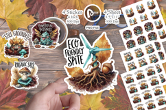 Grumpy Garden Golem Sticker Product Image 1