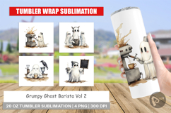 Tumbler Grumpy Ghost Barista Product Image 1