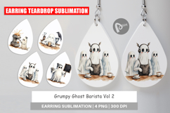 Earring Grumpy Ghost Barista Product Image 1