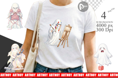 Grumpy Ghost Home Disasters Sublimation Product Image 1