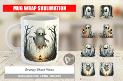 Mug Wrap Grumpy Ghost Product Image 1