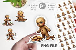 Grumpy Gingerbread Gang Sticker Product Image 1