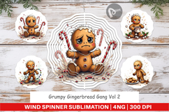 Wind Spinner Grumpy Gingerbread Gang Product Image 1