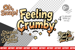 Grumpy Gingerbread Man Clipart Product Image 1