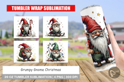 Tumbler Grumpy Gnome Christmas Product Image 1