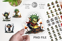 Grumpy Goblin Sticker Product Image 1