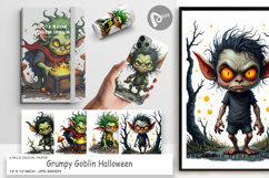 Digital Paper Grumpy Goblin Product Image 1