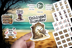 Grumpy Gothic Summerween Sticker Product Image 1