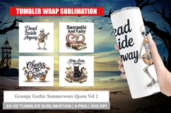 Grumpy Gothic Summerween Tumbler Product Image 1